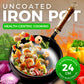 🚀50% OFF Today🍳Flash Sale🔥Pure Hand Forged Cast Uncoated Thick Iron Skillet🍳
