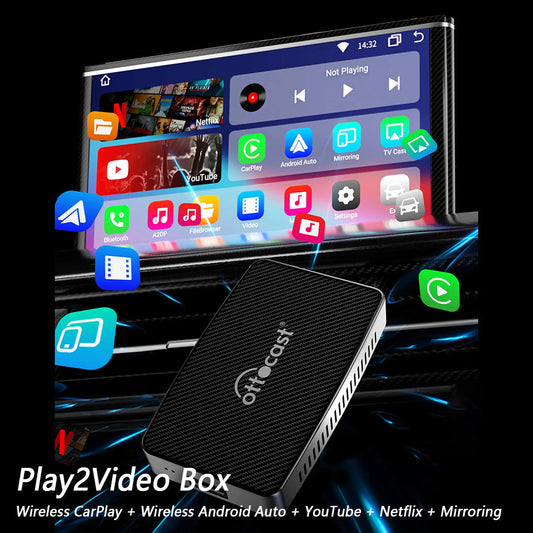 Adaptateur CarPlay/Android Auto et YouTube/Netflix sans fil