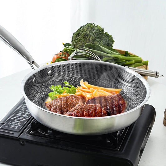 🔥PROMOTION ULTIME👨‍🍳Choix du Chef🍳Poêle antiadhésive en acier inoxydable