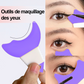 Multifunctional and reusable tool for eye makeup