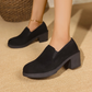 Women‘s Chunky Heel Slip-On Shoes