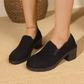 Women‘s Chunky Heel Slip-On Shoes